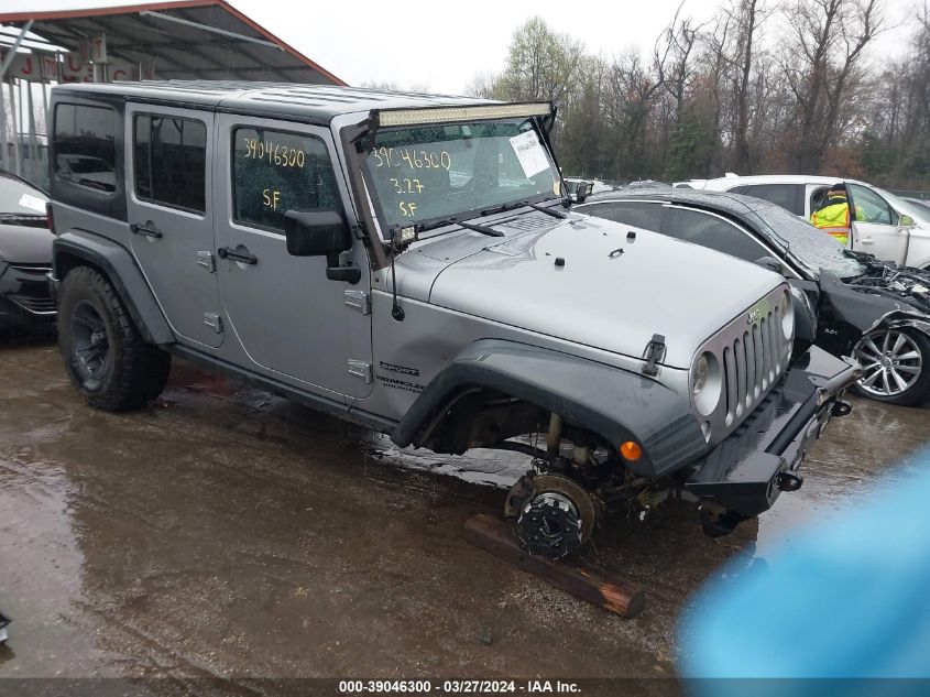 Lot #2474498881 2014 JEEP WRANGLER UNLIMITED SPORT salvage car