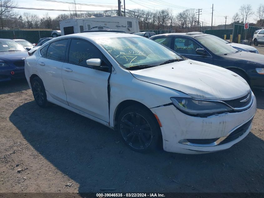 Lot #2509243914 2015 CHRYSLER 200 LIMITED salvage car