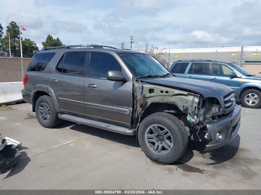 Lot #2482716115 2004 TOYOTA SEQUOIA LIMITED V8 salvage car