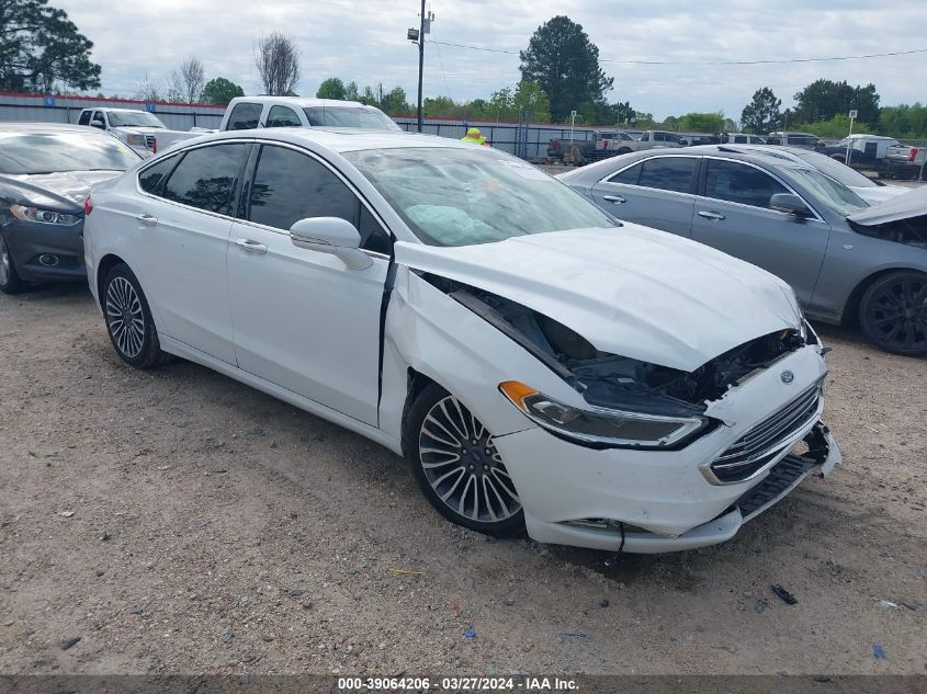 Lot #2486234366 2017 FORD FUSION SE salvage car