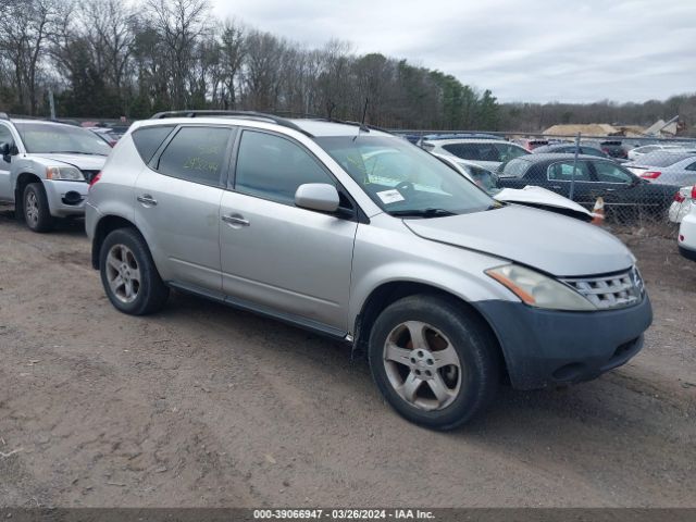 Auction sale of the 2005 Nissan Murano S, vin: JN8AZ08W25W415459, lot number: 39066947