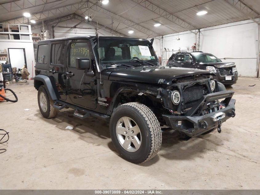 Lot #2504635956 2015 JEEP WRANGLER UNLIMITED SPORT salvage car