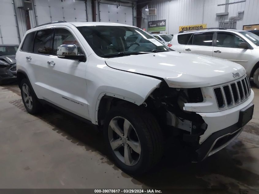 Lot #2488545131 2014 JEEP GRAND CHEROKEE LIMITED salvage car