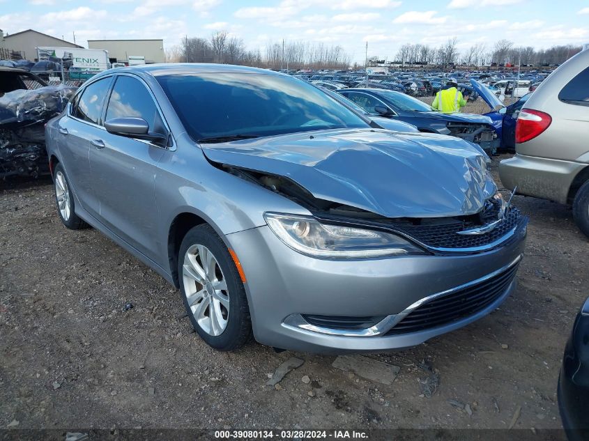 Lot #2488540681 2015 CHRYSLER 200 LIMITED salvage car