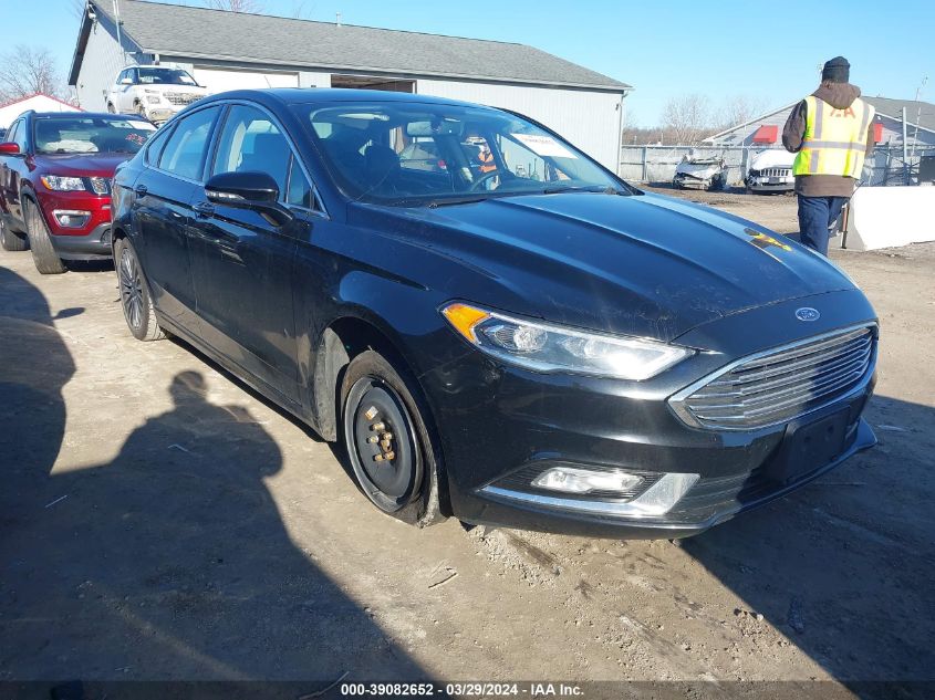 Lot #2506955047 2017 FORD FUSION SE salvage car