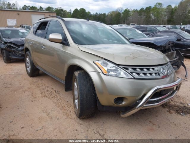 Auction sale of the 2007 Nissan Murano S, vin: JN8AZ08W57W603847, lot number: 39087946