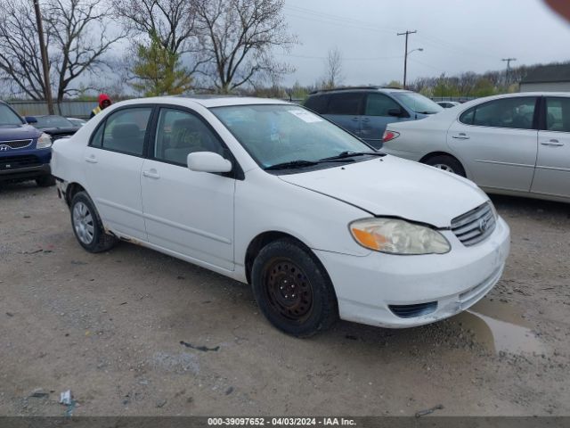 Auction sale of the 2003 Toyota Corolla Le, vin: 2T1BR38E83C164929, lot number: 39097652