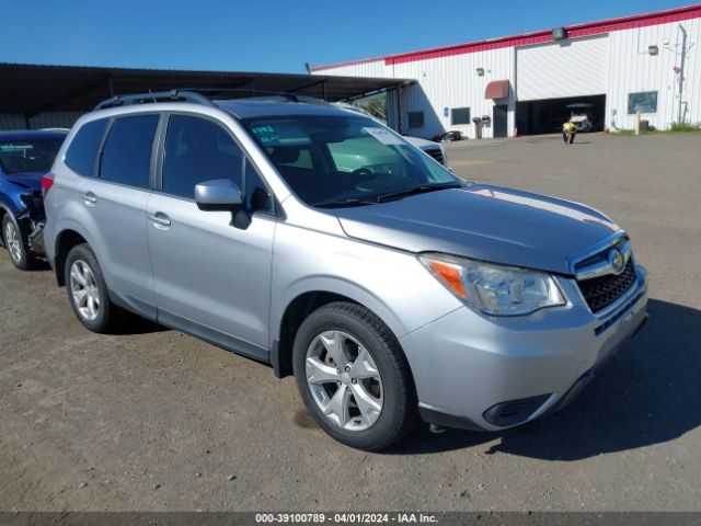 Auction sale of the 2015 Subaru Forester 2.5i Premium, vin: JF2SJADC6FH457214, lot number: 39100789