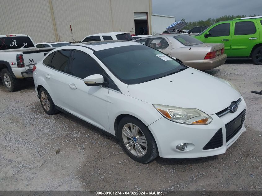 Lot #2506941561 2012 FORD FOCUS SEL salvage car