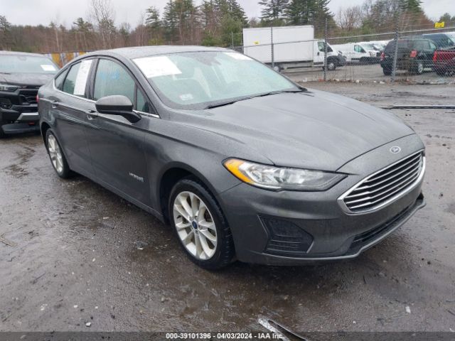 Auction sale of the 2019 Ford Fusion Hybrid Se, vin: 3FA6P0LU6KR183093, lot number: 39101396