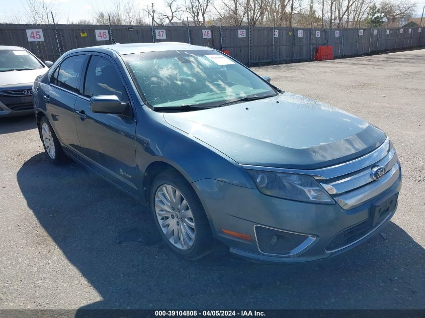 Lot #2495485809 2012 FORD FUSION HYBRID salvage car