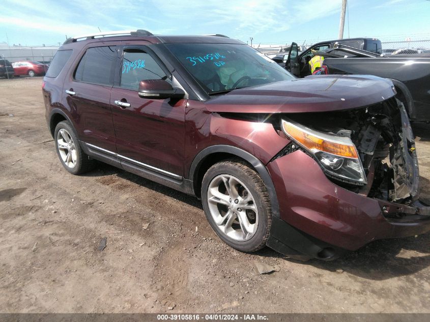 Lot #2485067358 2012 FORD EXPLORER LIMITED salvage car