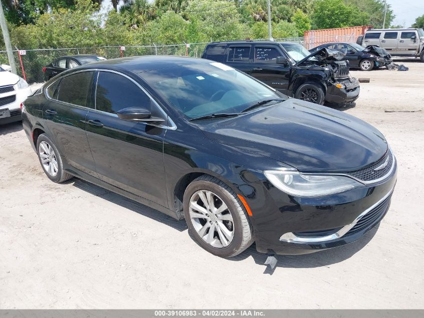 Lot #2485067332 2015 CHRYSLER 200 LIMITED salvage car
