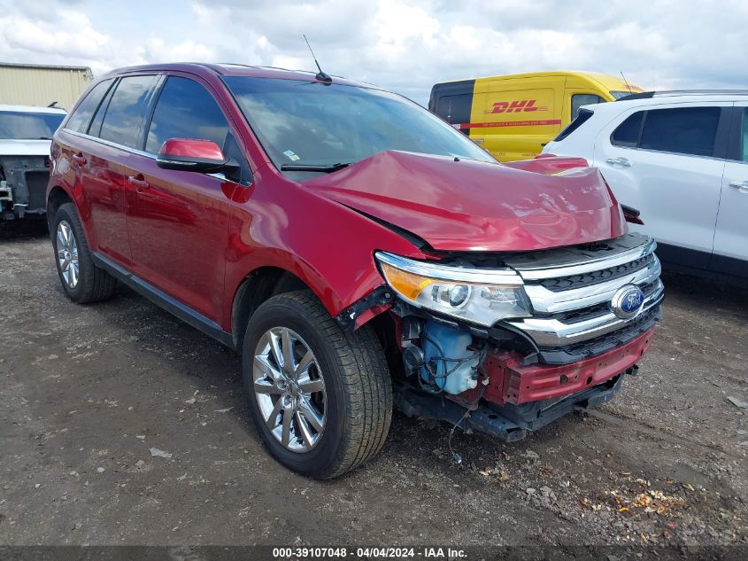 Lot #2504635312 2014 FORD EDGE LIMITED salvage car