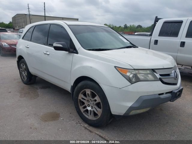 Auction sale of the 2008 Acura Mdx, vin: 2HNYD28268H506782, lot number: 39108039