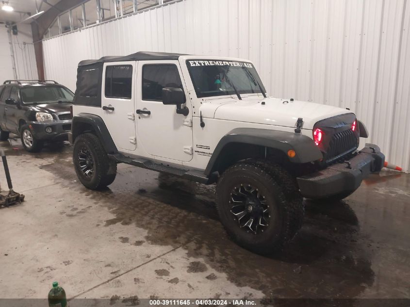 Lot #2490856668 2013 JEEP WRANGLER UNLIMITED SPORT salvage car
