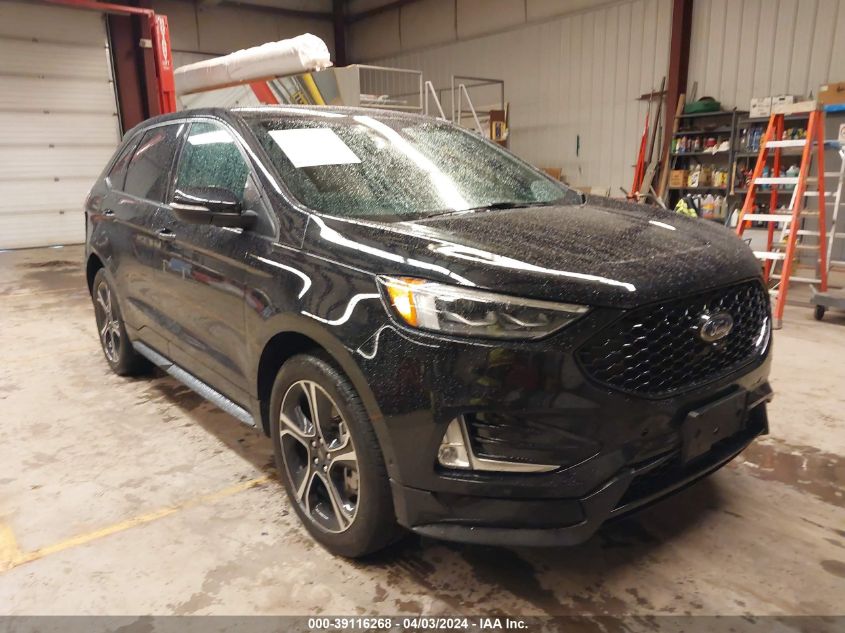 Lot #2504635437 2021 FORD EDGE ST salvage car