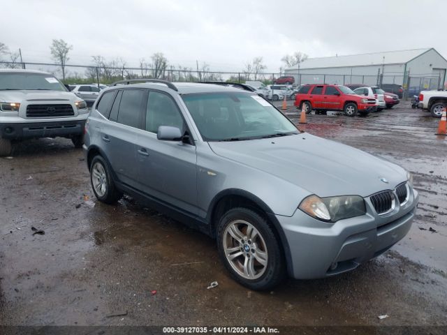 Auction sale of the 2006 Bmw X3 3.0i, vin: WBXPA93486WG89733, lot number: 39127035