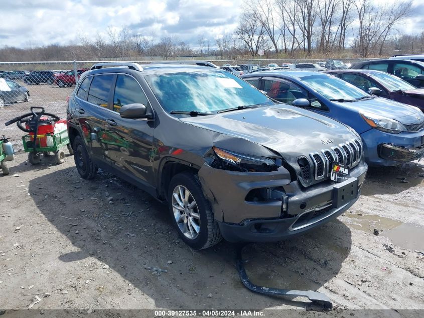 Lot #2490867340 2014 JEEP CHEROKEE LIMITED salvage car