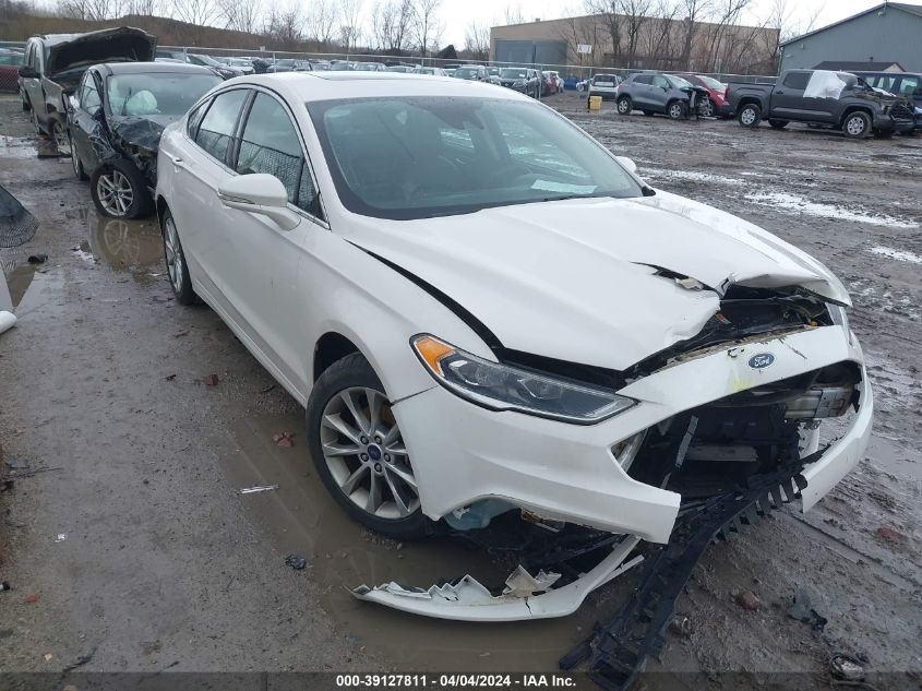 Lot #2506954413 2017 FORD FUSION SE salvage car
