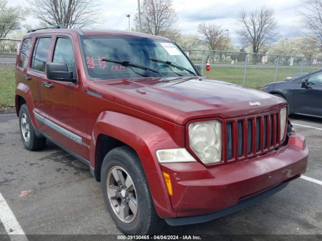 Auction sale of the 2008 Jeep Liberty Sport, vin: 1J8GN28K58W155176, lot number: 39130465