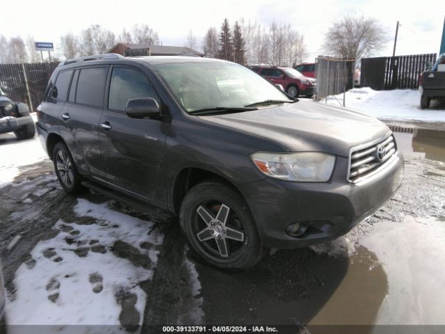 Auction sale of the 2008 Toyota Highlander Limited, vin: JTEES42A282064078, lot number: 39133791
