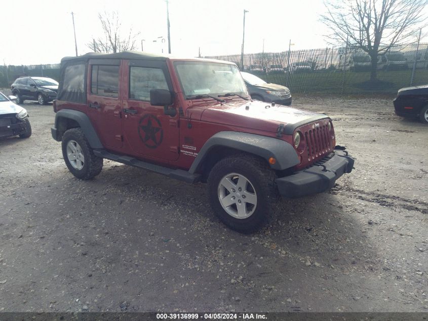Lot #2490851720 2012 JEEP WRANGLER UNLIMITED SPORT salvage car