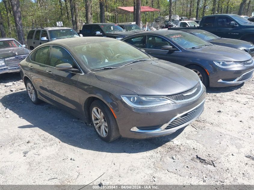Lot #2475690939 2016 CHRYSLER 200 LIMITED salvage car