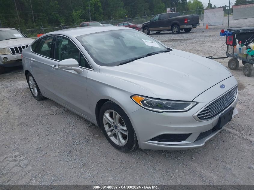 Lot #2490854222 2018 FORD FUSION SE salvage car