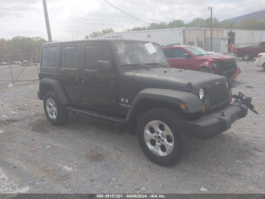 Lot #2490856378 2007 JEEP WRANGLER UNLIMITED X salvage car