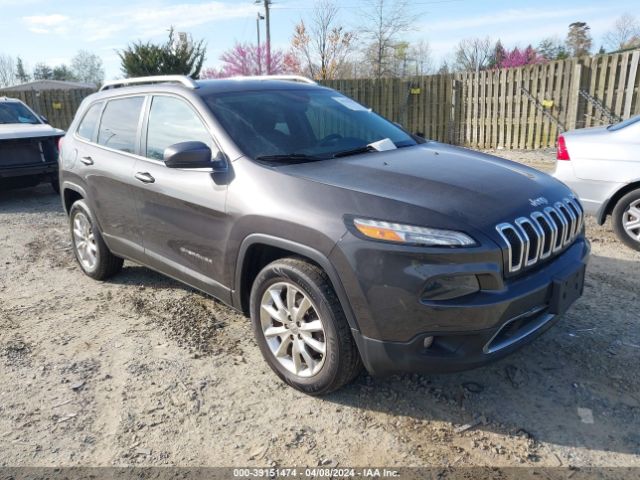 Auction sale of the 2014 Jeep Cherokee Limited, vin: 1C4PJMDS0EW239972, lot number: 39151474