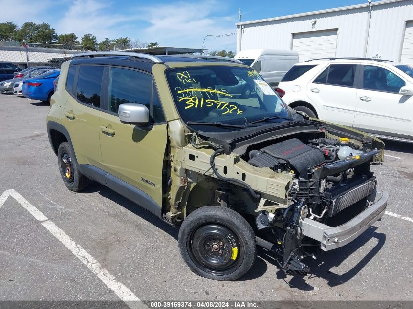 Lot #2506953912 2015 JEEP RENEGADE LIMITED salvage car