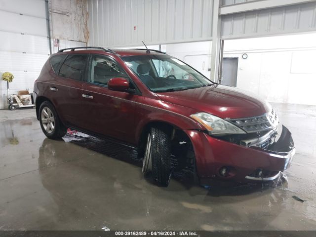Auction sale of the 2007 Nissan Murano S, vin: JN8AZ08W27W600615, lot number: 39162489