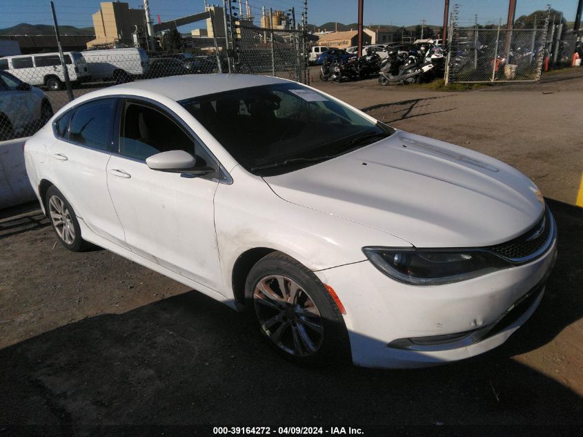 Lot #2472390981 2015 CHRYSLER 200 LIMITED salvage car