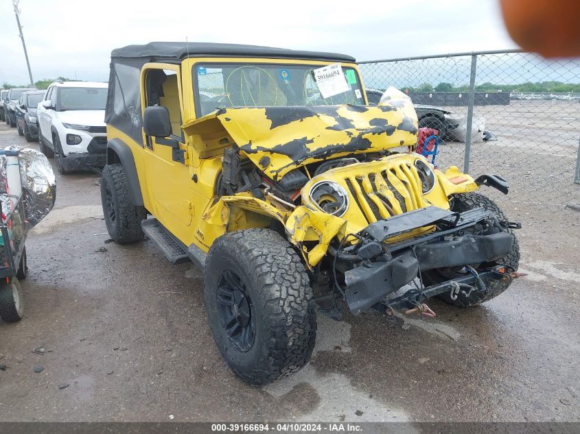 Lot #2509248021 2004 JEEP WRANGLER UNLIMITED salvage car