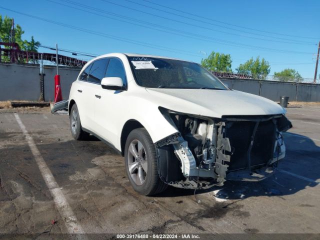 Auction sale of the 2016 Acura Mdx Acurawatch Plus Package, vin: 5FRYD4H24GB052407, lot number: 39176488