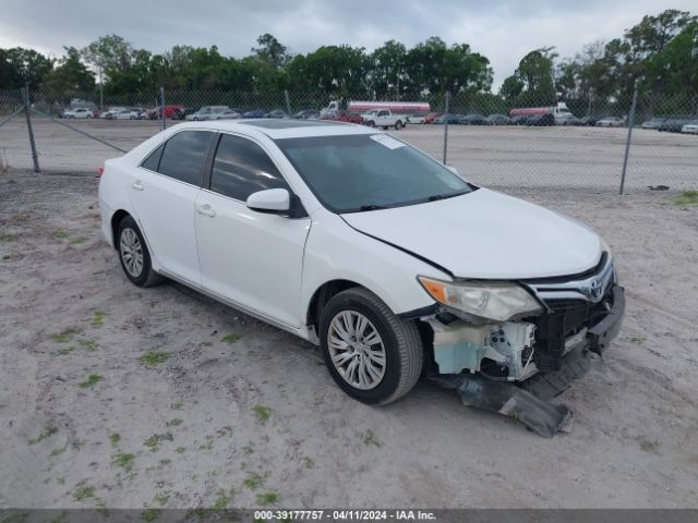 Auction sale of the 2012 Toyota Camry Le, vin: 4T1BF1FKXCU535903, lot number: 39177757