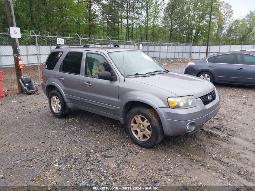 Lot #2504635615 2007 FORD ESCAPE LIMITED salvage car