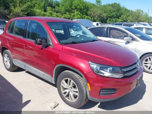 Auction sale of the 2012 Volkswagen Tiguan S, vin: WVGAV7AX2CW004008, lot number: 39185697