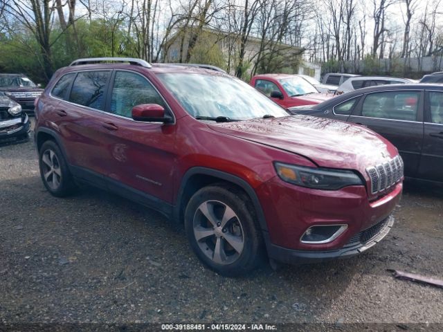 Auction sale of the 2019 Jeep Cherokee Limited 4x4, vin: 1C4PJMDN4KD131968, lot number: 39188451