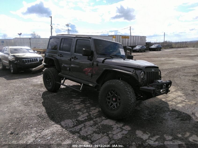 Lot #2490851926 2014 JEEP WRANGLER UNLIMITED SPORT salvage car