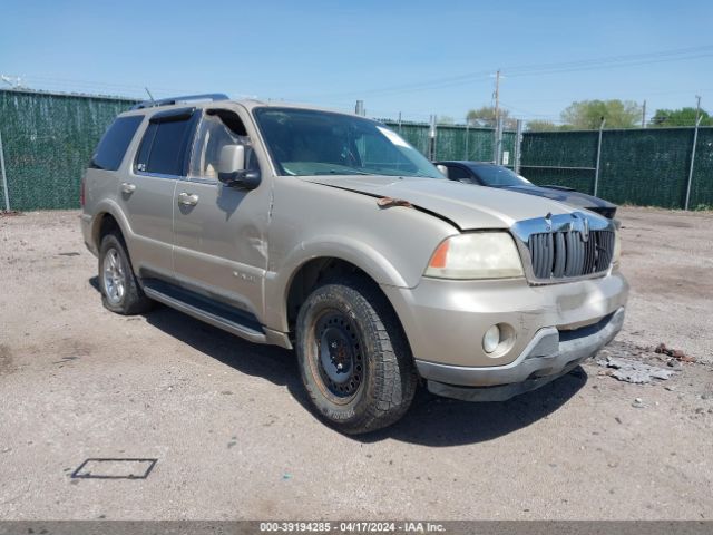 Auction sale of the 2004 Lincoln Aviator, vin: 5LMEU88H04ZJ28400, lot number: 39194285