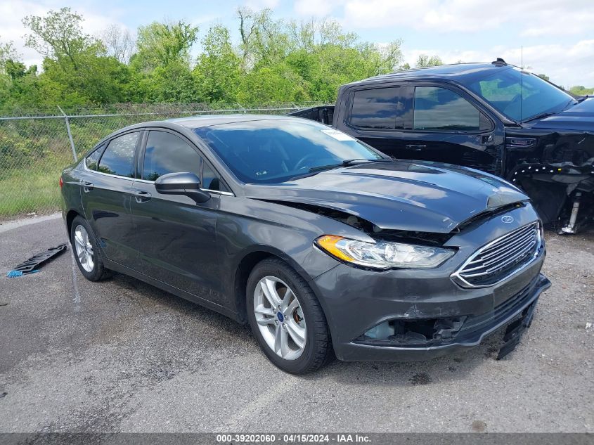 Lot #2509247875 2018 FORD FUSION SE salvage car