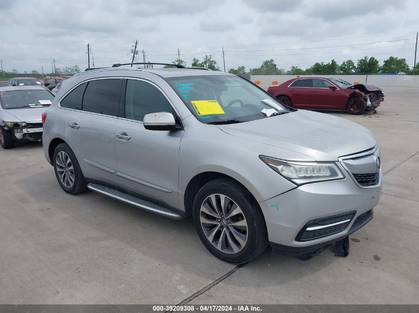 Lot #2506941259 2014 ACURA MDX TECHNOLOGY PACKAGE salvage car
