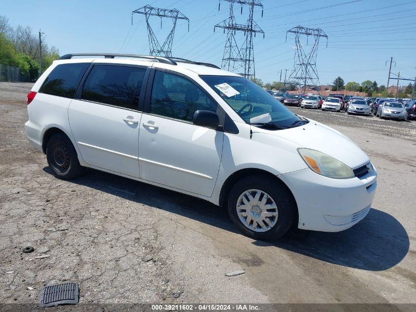 Lot #2523106776 2005 TOYOTA SIENNA LE salvage car