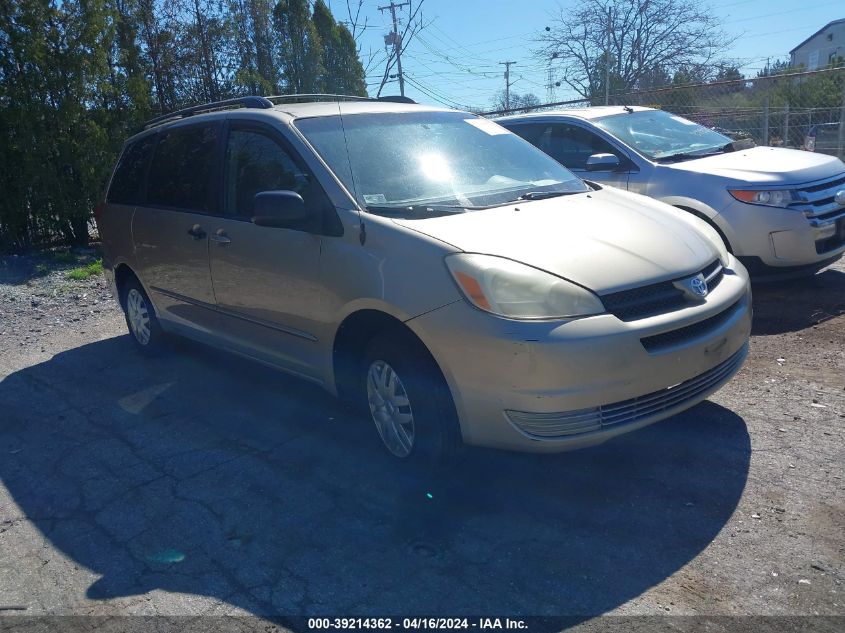 Lot #2474522031 2004 TOYOTA SIENNA LE salvage car