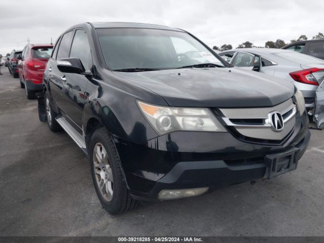 Auction sale of the 2009 Acura Mdx, vin: 2HNYD28299H529300, lot number: 39218285