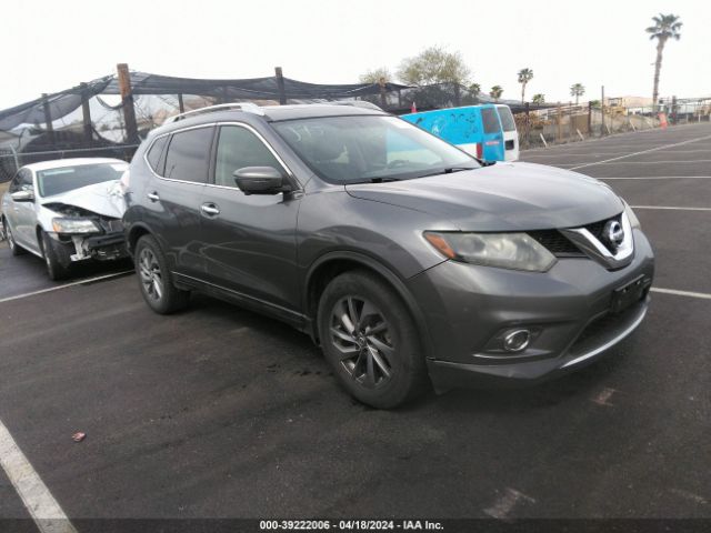 Auction sale of the 2016 Nissan Rogue Sl, vin: 5N1AT2MT3GC747740, lot number: 39222006