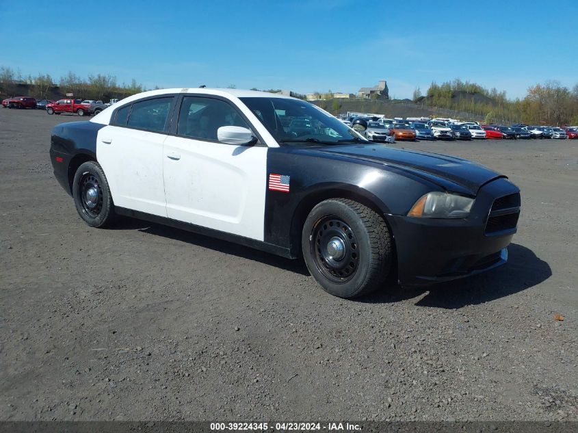 Lot #2493166022 2014 DODGE CHARGER POLICE salvage car