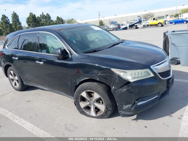 Auction sale of the 2015 Acura Mdx, vin: 5FRYD3H26FB004710, lot number: 39226622